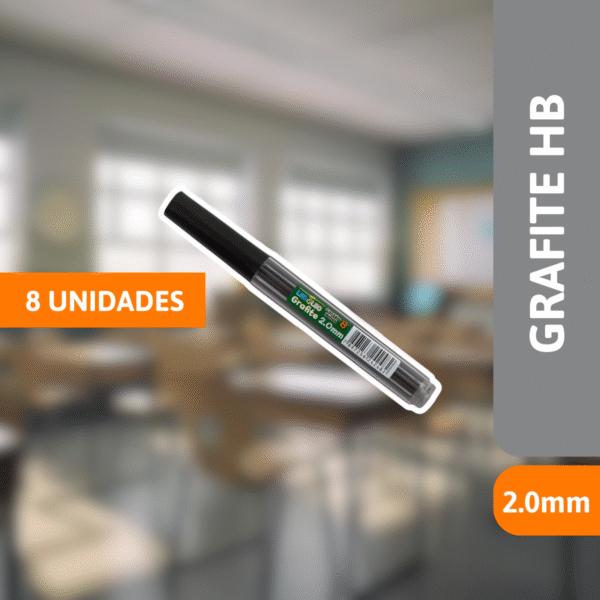 Grafite HB 2.0mm Com 8 Un - LEONORA - Imagem 2