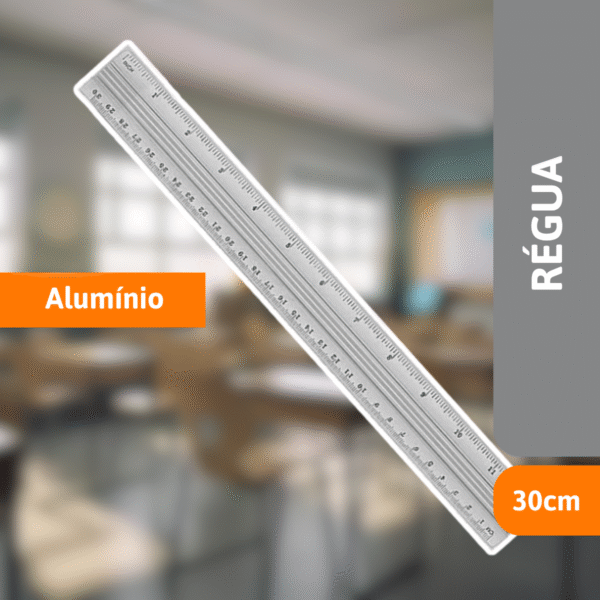 Régua De Alumínio 30cm - BRW - Imagem 2