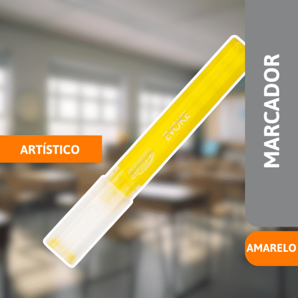 Marcador Artístico Evoke Acrylic Amarelo - BRW - Imagem 2