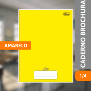 Caderno Brochura Capa Dura 1/4 48 Fls D+ Am - TILIBRA