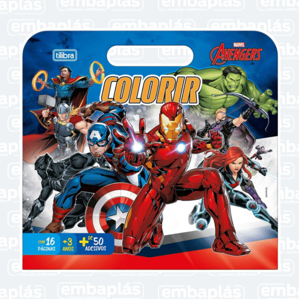 Livro Colorir Maleta Avengers - TILIBRA