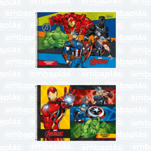 Caderno Cartografia Capa Dura 80 Fls Avengers - TILIBRA