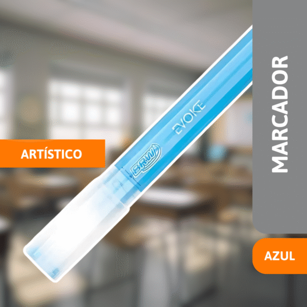 Marcador Artístico Evoke Acrylic Azul Claro - BRW - Imagem 2