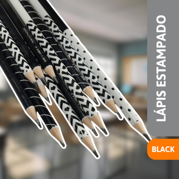 Lápis HB Estampado Black - BRW - Imagem 2