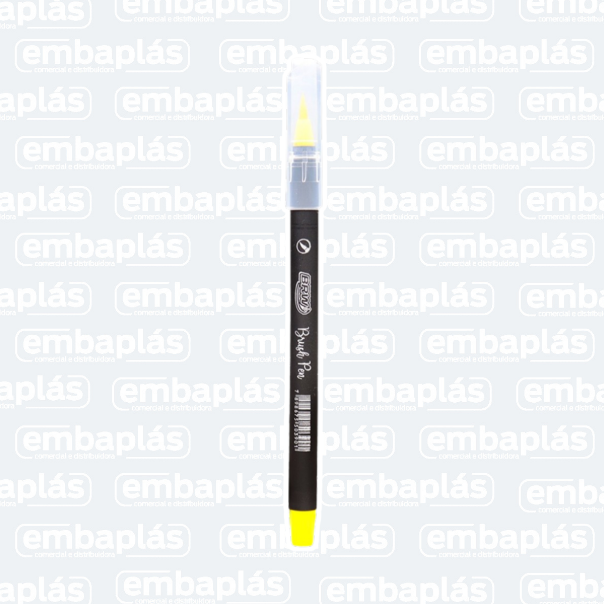Marcador Brush Pen amarelo - BRW