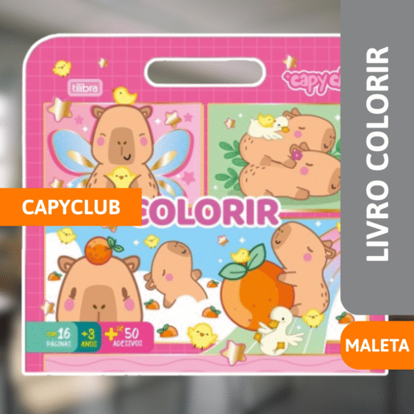 Livro Colorir Maleta Capyclub - TILIBRA - Imagem 2