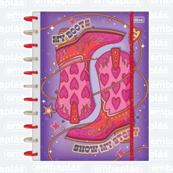 Caderno Universitário Inteligente 10x1 160Fls West Girl - TILIBRA
