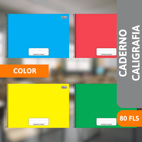 Caderno Cartografia Capa Dura 80 Fls Pepper Color - TILIBRA - Imagem 2