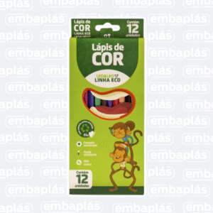 Lápis De Cor C/ 12 Cores Resina Sextavado Eco - LEONORA