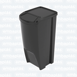 Lixeira Empilhável E-Black 45 Litros - PLASÚTIL