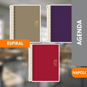 Agenda Espiral Napoli Cores - TILIBRA