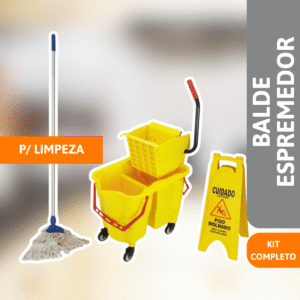Balde Espremedor P/ Limpeza Kit Completo - JSN