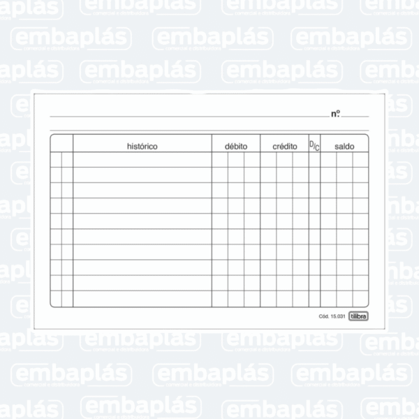 Ficha Conta Corrente N2A 4x6 100Fls - TILIBRA