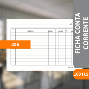Ficha Conta Corrente N2A 4x6 100Fls - TILIBRA