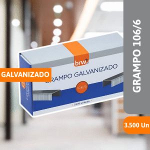 Grampo Galvanizado 106/6 C/3500 Un - BRW