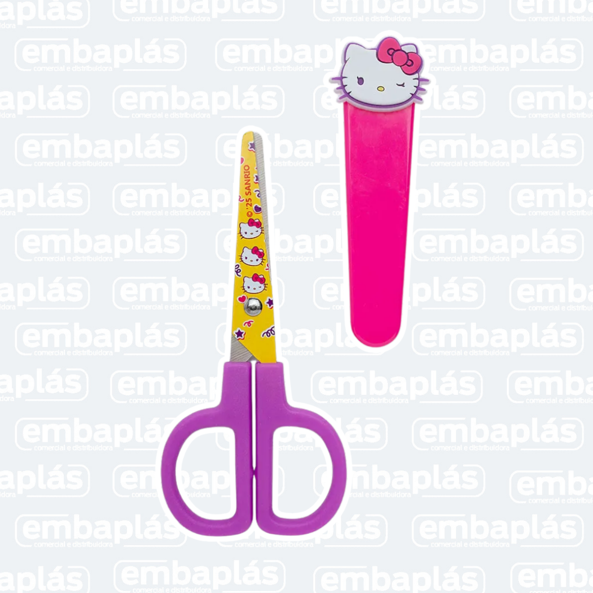Tesoura Escolar  Hello Kitty - LEONORA