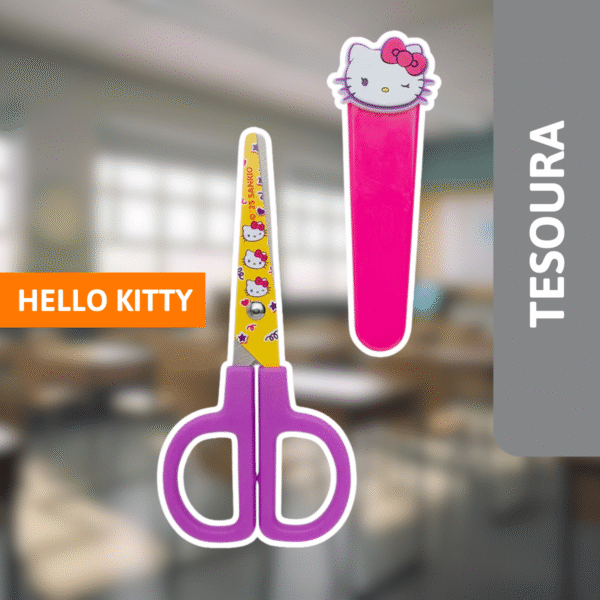 Tesoura Escolar  Hello Kitty - LEONORA - Imagem 2