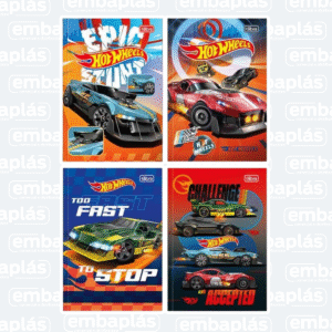 Caderno Brochurão Capa Dura 80 Fls Hot Wheels - TILIBRA