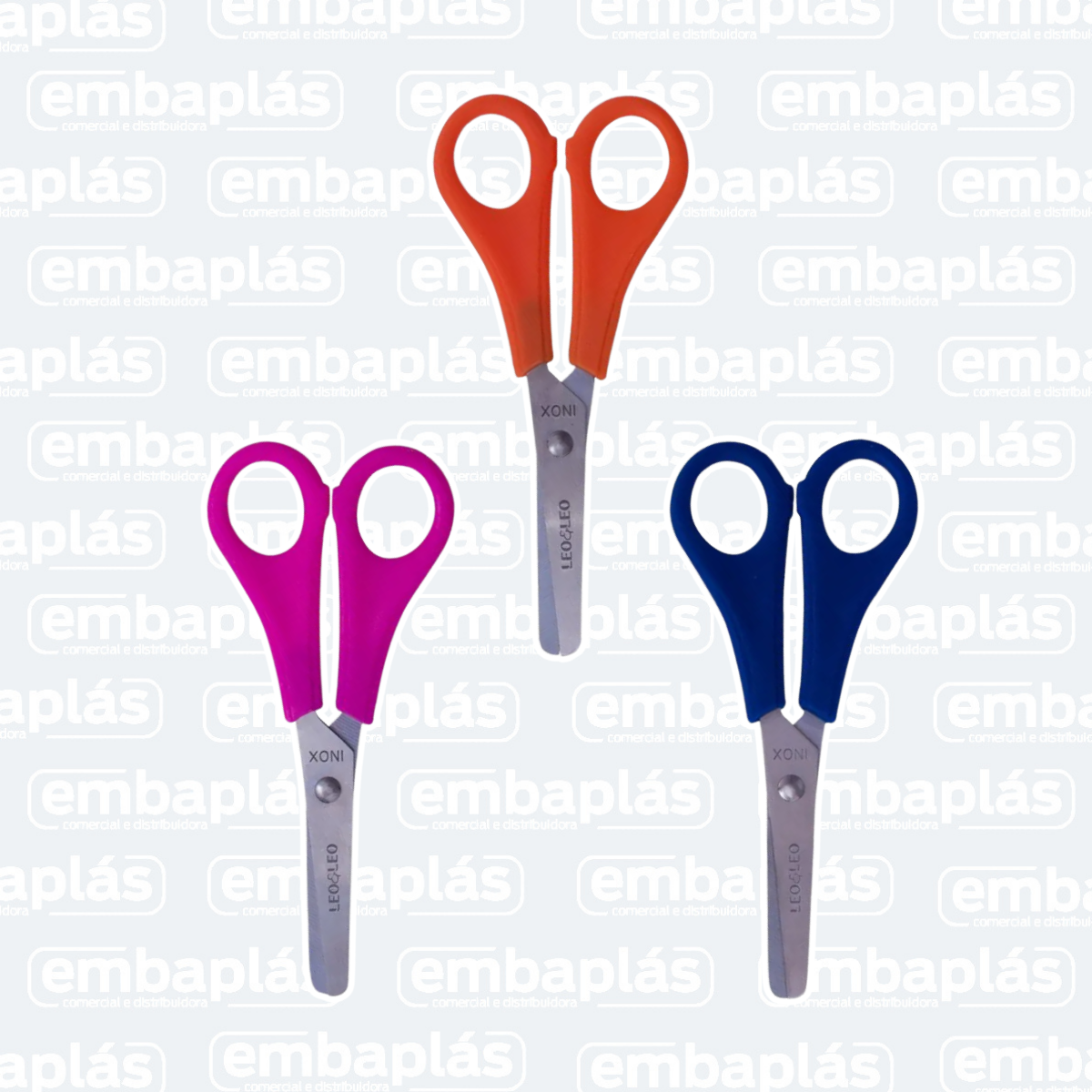 Tesoura Escolar Inox - LEONORA