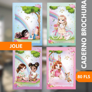 Caderno Brochura Capa Dura 80 Fls Jolie - TILIBRA