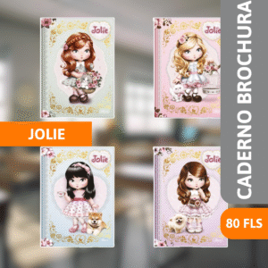 Caderno Brochura Dura 80 Fls Jolie - TILIBRA
