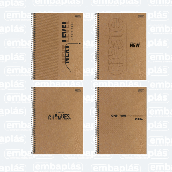Caderno Universitário Capa Dura 1x1 80 Fls Coleg Kraft - TILIBRA