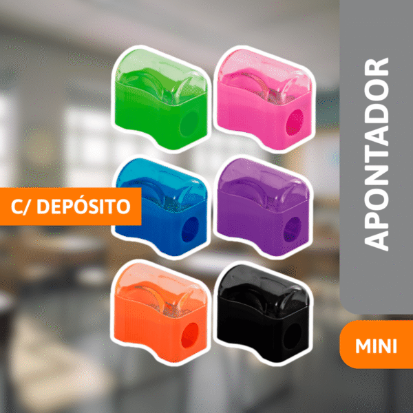 Apontador Com Depósito Mini - LEONORA - Imagem 2