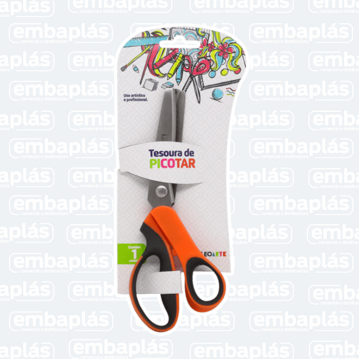 Tesoura De Picotar Metal - LEONORA