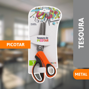 Tesoura De Picotar Metal - LEONORA
