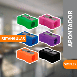Apontador Simples Retangular - LEONORA