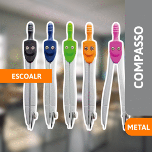 Compasso Escolar Metal  - LEONORA