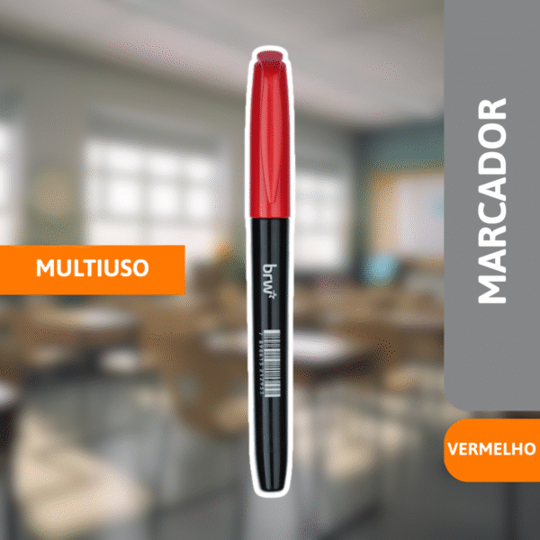 Marcador Multiuso Vermelho - BRW - Imagem 2