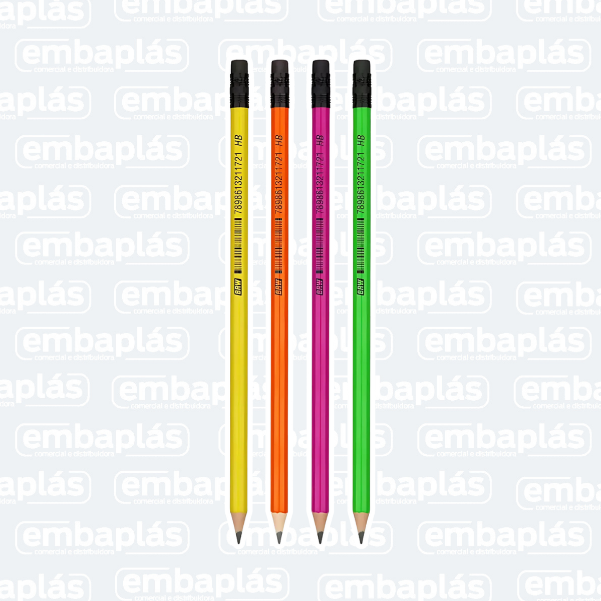 Lápis HB Neon - BRW