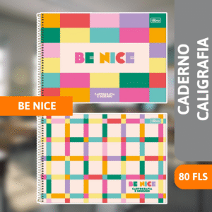 Caderno Cartografia Capa Dura 80 Fls Be Nice - TILIBRA