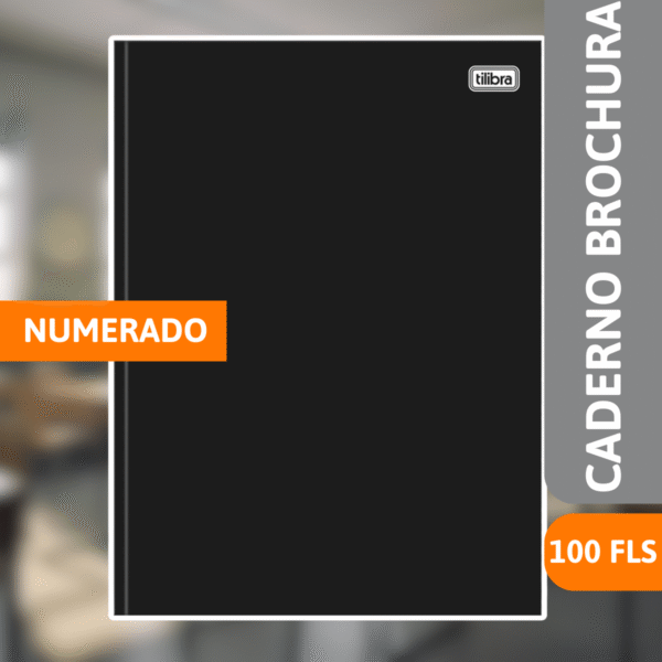 Caderno Brochurão Capa Dura Numerado 100 Fls - TILIBRA - Imagem 2