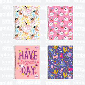 Caderno Universitário Capa Dura 12x1 192Fls Pepper Fem - TILIBRA