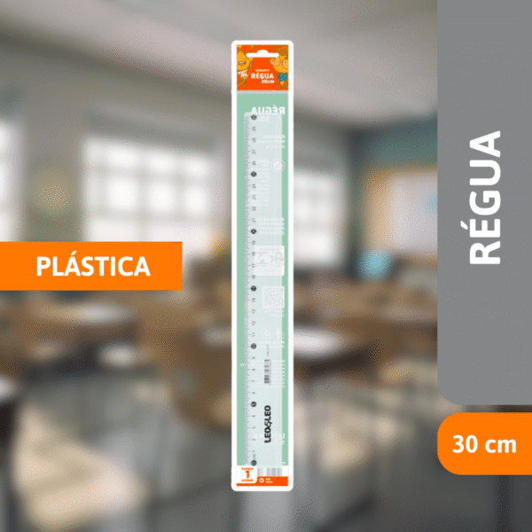 Régua Plástica 30cm - LEONORA - Imagem 2