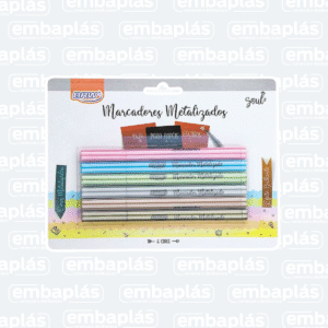 Marcador Ponta Fina Metalizada C/ 6 Unid - BRW