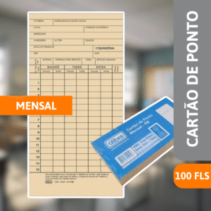 Cartão De Ponto Mensal 100 Fls - TILIBRA