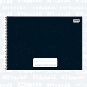 Caderno Cartografia Capa Dura 80 Fls Pepper Pt - TILIBRA