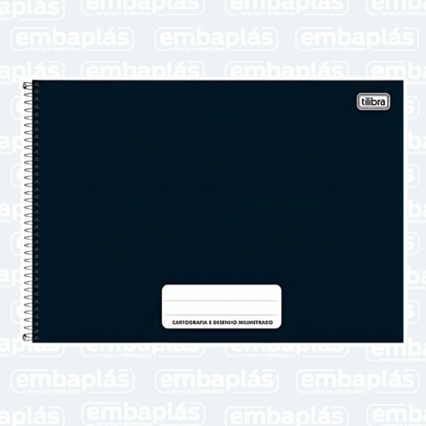 Caderno Cartografia Capa Dura 80 Fls Pepper Pt - TILIBRA