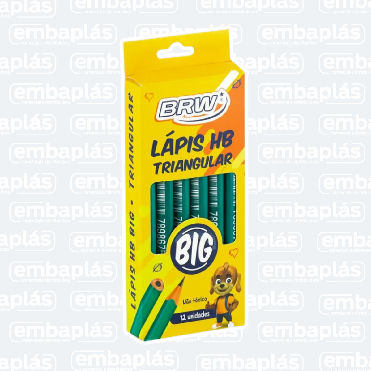 Lápis Preto HB Big Triangular - BRW
