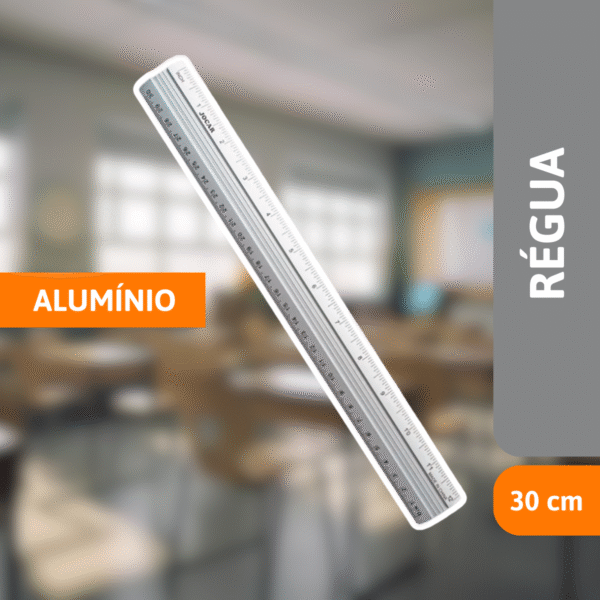 Régua De Alumínio 30cm - LEONORA - Imagem 2