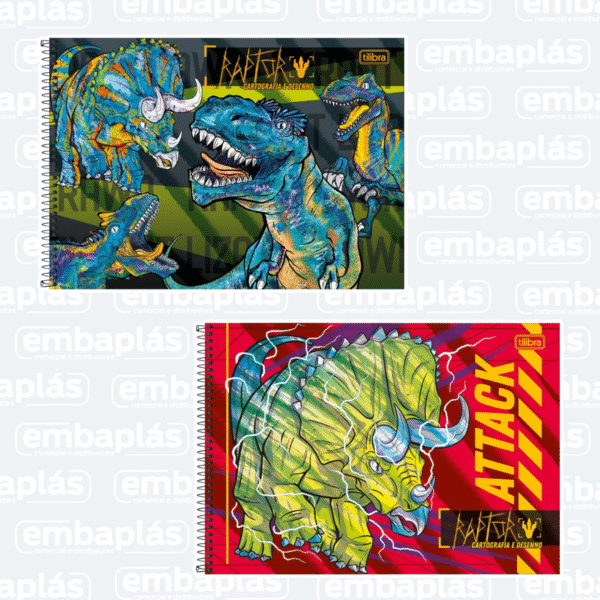 Caderno Cartografia  Capa Dura 80Fls Raptor - TILIBRA