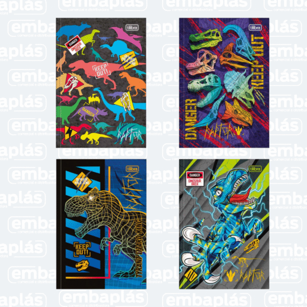 Caderno Brochura Capa Dura 80 Fls Raptor - TILIBRA