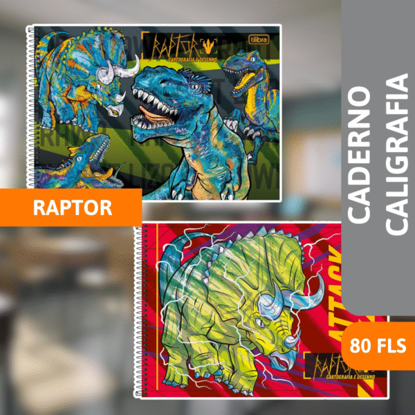 Caderno Cartografia  Capa Dura 80Fls Raptor - TILIBRA - Imagem 2