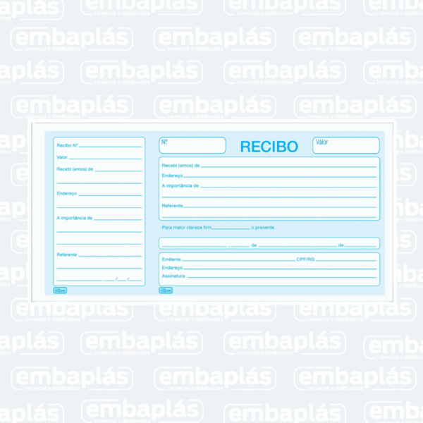Recibo Comercial C/ Canhoto 50 Fls - TILIBRA