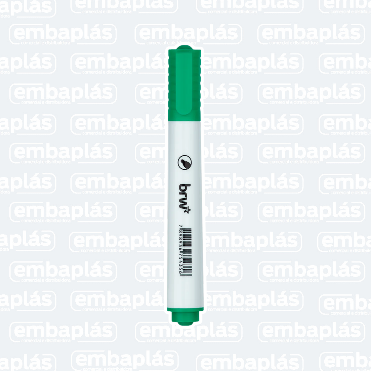 Marcador P/ Quadro Branco Ponta Redonda Verde - BRW
