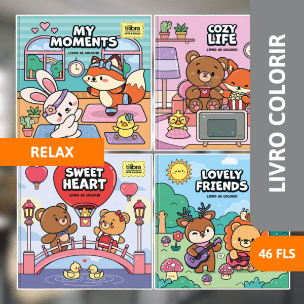 Livro Colorir Capa Dura Relax Life 46Fls - TILIBRA - Imagem 2