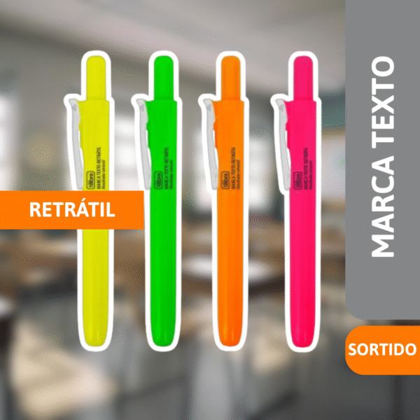Marca Texto Retrátil Sortido - TILIBRA - Imagem 2
